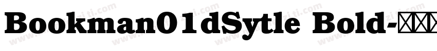Bookman01dSytle Bold字体转换